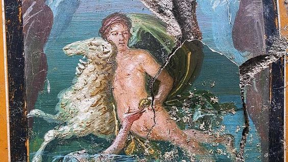 V Pompejích odhalili fresku s motivem z řecké mytologie